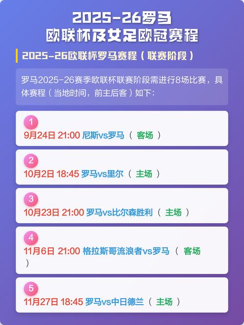 下赛季欧联杯，下赛季欧联杯赛程表
